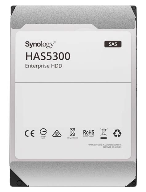 Synology Has5300 8TB 3.5Inch Enterprise-Grade Sas Hard Drives For Synology - 5 year warranty